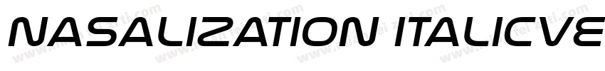 Nasalization ItalicVersion字体转换